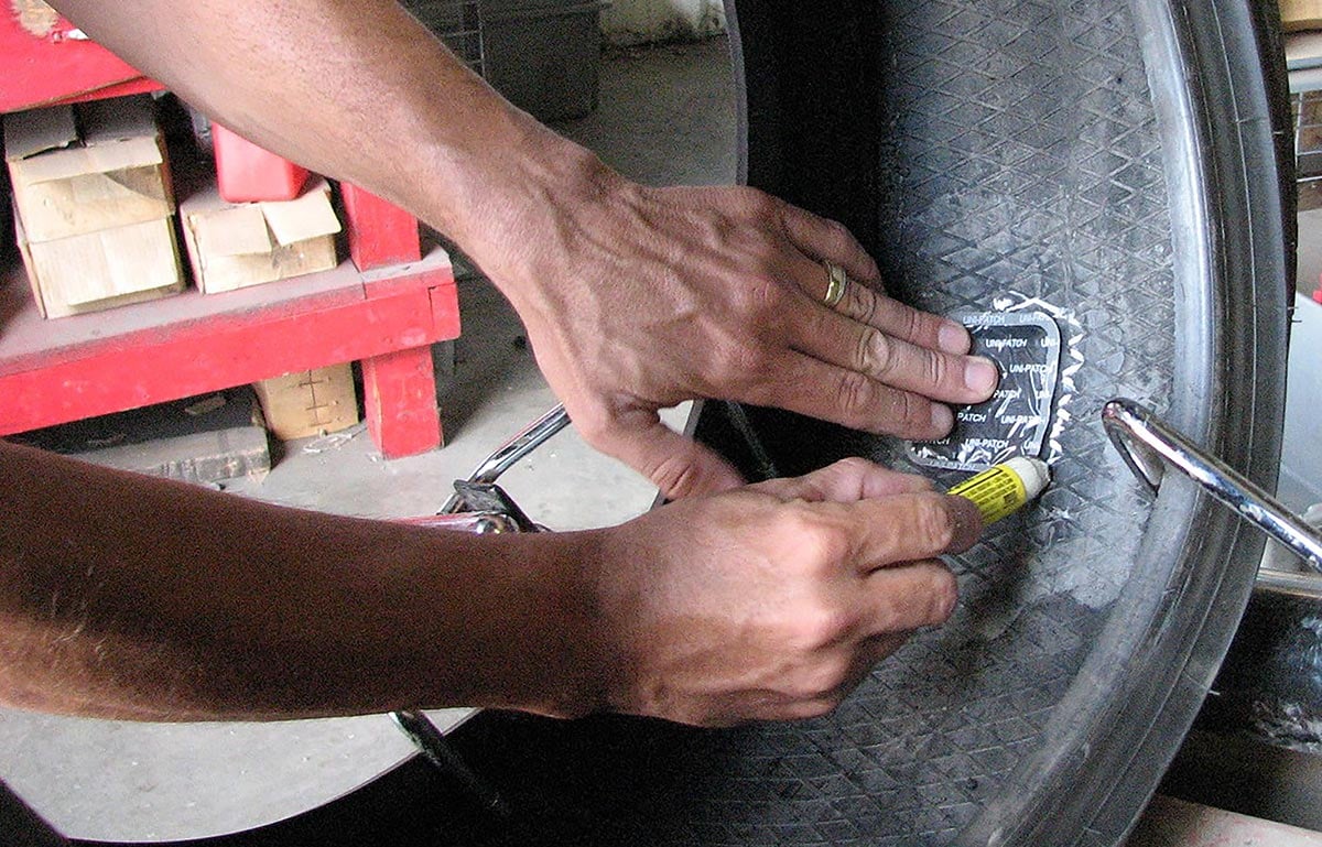 Mobile tire patching and plug service in Doral, FL
